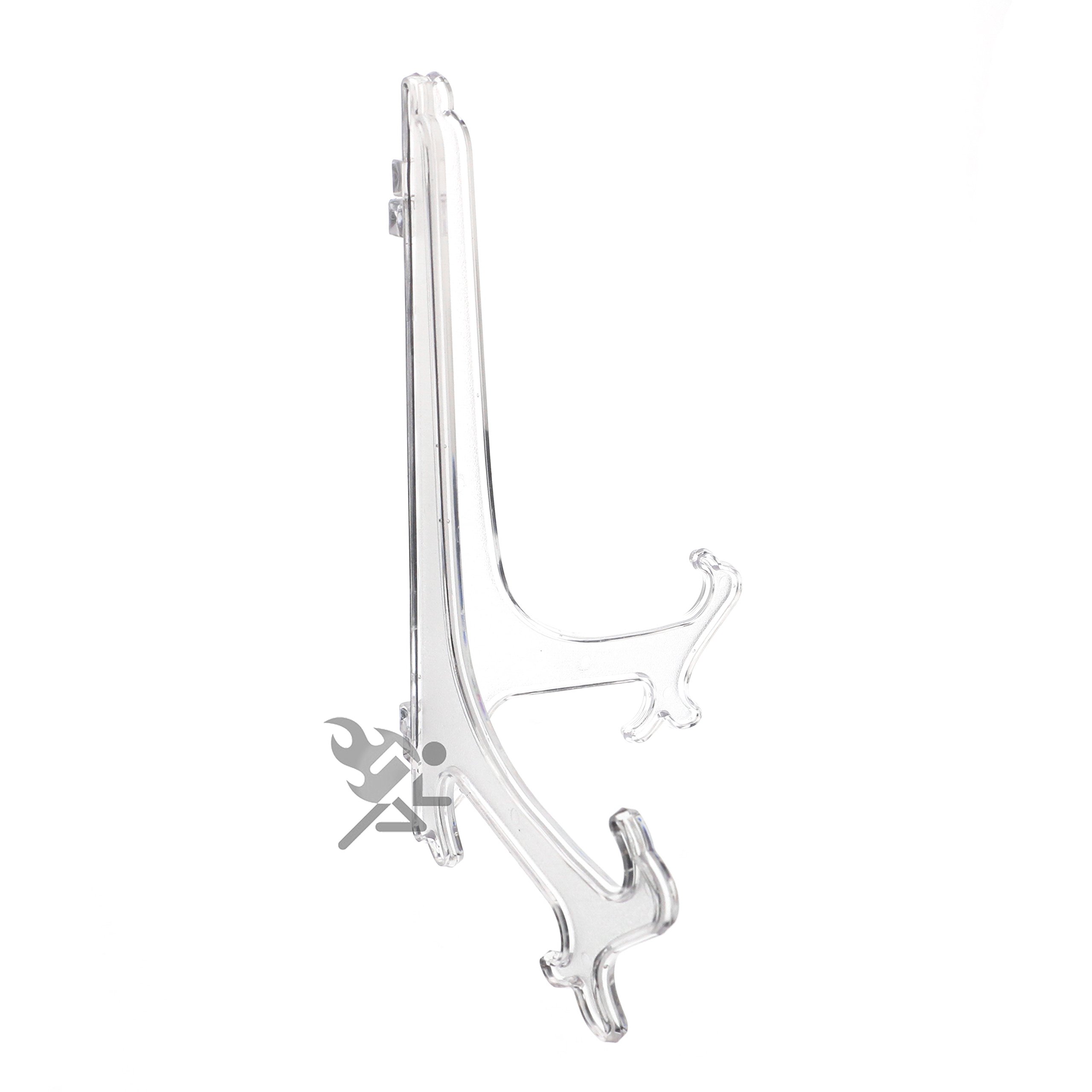 OnFireGuy 9-Inch Frosted Acrylic Folding Easel Plate Display Stand for 11-14 Inch Plates (1 Pack) - Perfect for Plate Collections, Art Displays & Tabletop Decor