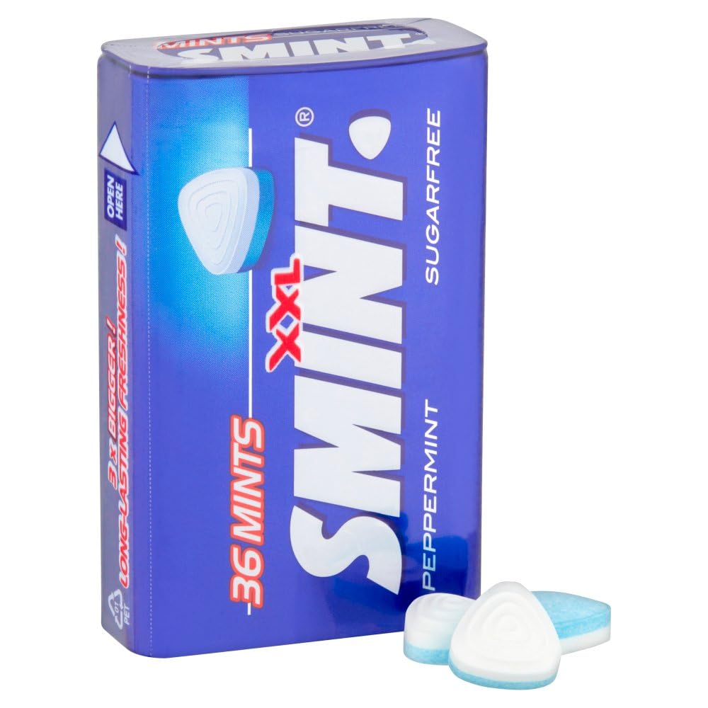 SMINT Sugar-Free Peppermint Mints in 12 Metal Tins | Fresh Breath Dental Care | Perfect for Office, Travel & After Meals