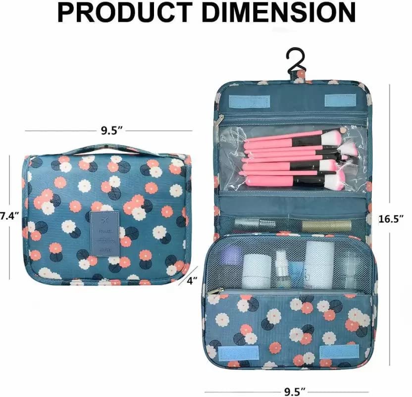 Portable Travel Makeup Train Case with Adjustable Dividers - Cosmetic Organizer Bag for Makeup Brushes & Toiletry Storage | Perfect for Artists, Travelers & Professional Makeup Kits