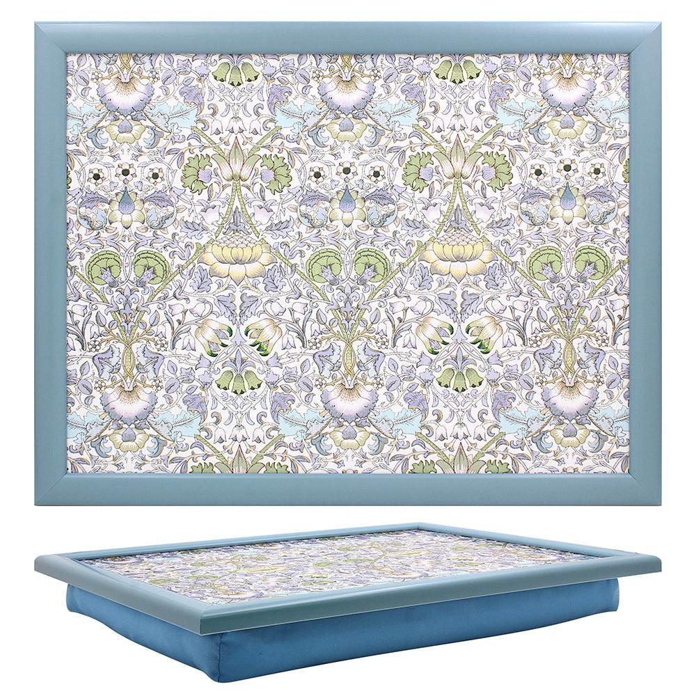 William Morris Lap Tray - Vintage Floral Wooden Serving Tray for Breakfast, Tea, or Laptop Use in Bed, Sofa, or Outdoor Picnics
