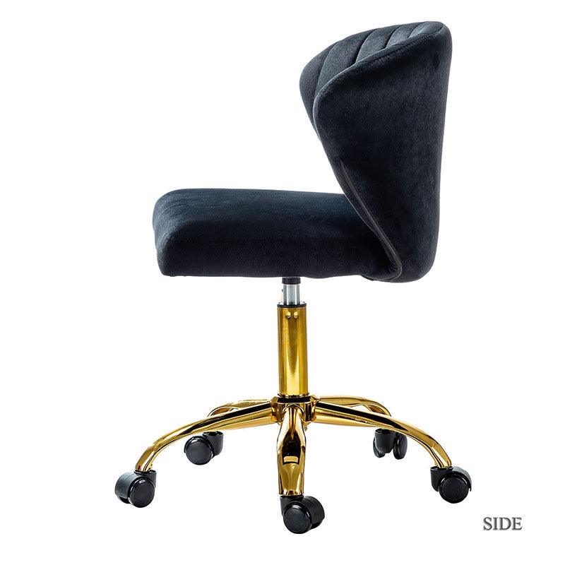 Premium Chandra Velvet Office Chair - Ergonomic Executive Desk Chair with Lumbar Support for Home & Office Workspaces - Comfortable Modern Computer Chair for Long Hours of Sitting