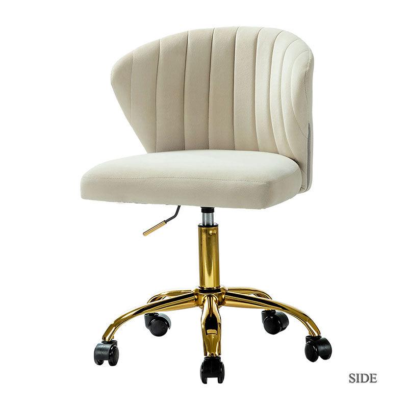 Premium Chandra Velvet Office Chair - Ergonomic Executive Desk Chair with Lumbar Support for Home & Office Workspaces - Comfortable Modern Computer Chair for Long Hours of Sitting