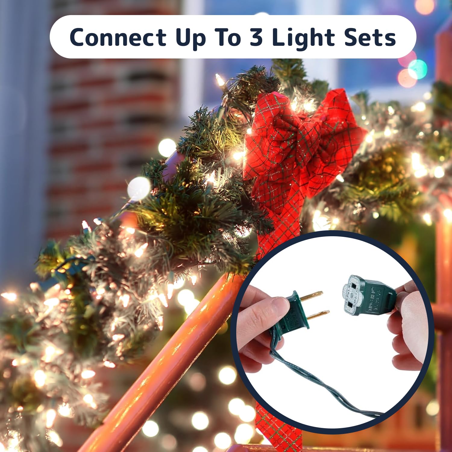 PREXTEX 300 Count Clear Christmas Tree Lights with Green Wire - 60 ft Warm White Twinkle Fairy String Lights for Indoor Outdoor Holiday Decor - Perfect for Christmas Trees, Patios, Windows, Fireplace Mantels & Party Decorations