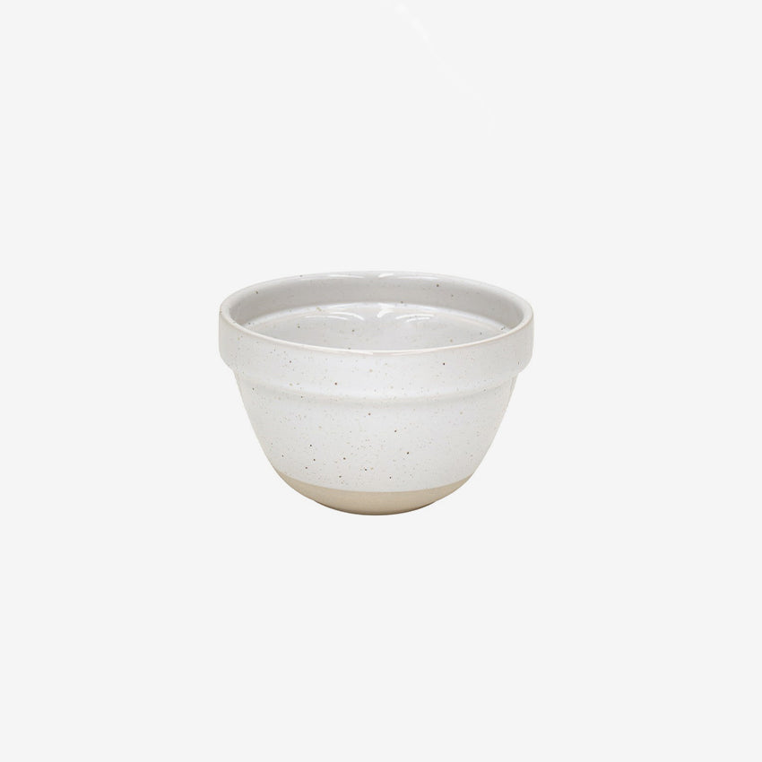 Casafina Fattoria White Small Mixing Bowl - 4.5 Inch Ceramic Kitchen Bowl for Baking, Mixing & Serving - Perfect for Salads, Dips & Food Prep