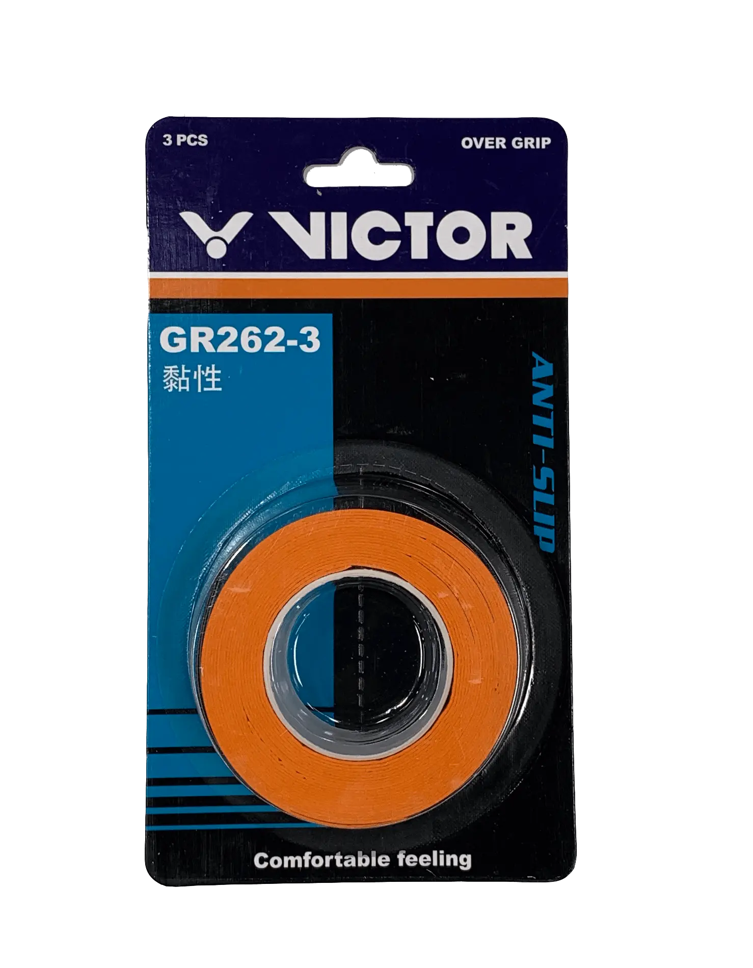 Victor GR262 3A Overgrip Tennis Racket Grip Tape - 3 Pack for Enhanced Comfort & Sweat Absorption | Perfect for Tennis, Badminton & Racquetball Players