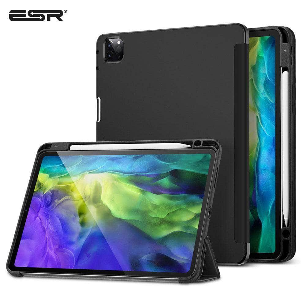 2020 iPad Pro 11 Case with Pencil Holder - Ultra Slim Smart Cover with Smooth Back Protection - Perfect for Work, Study & Creative Drawing