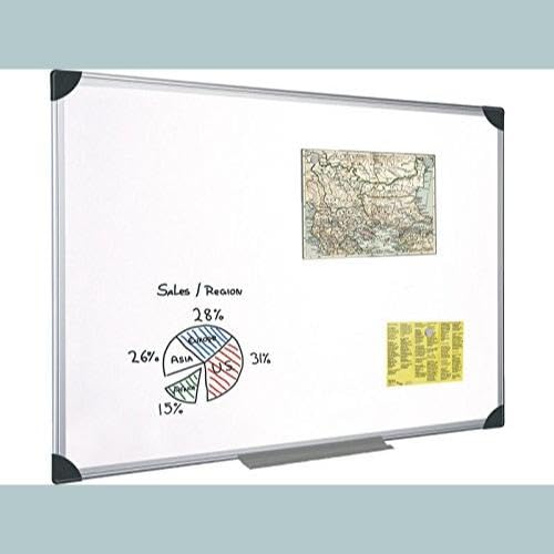 Magnetic Dry Erase Whiteboard 36x24 Inches with Pen Tray & Aluminum Frame - Office Whiteboard for Meetings, Classrooms & Home Office Organization