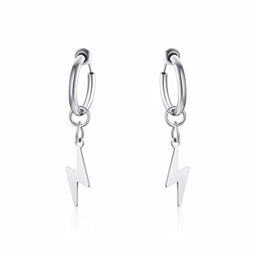 Silver-non pierced earrings