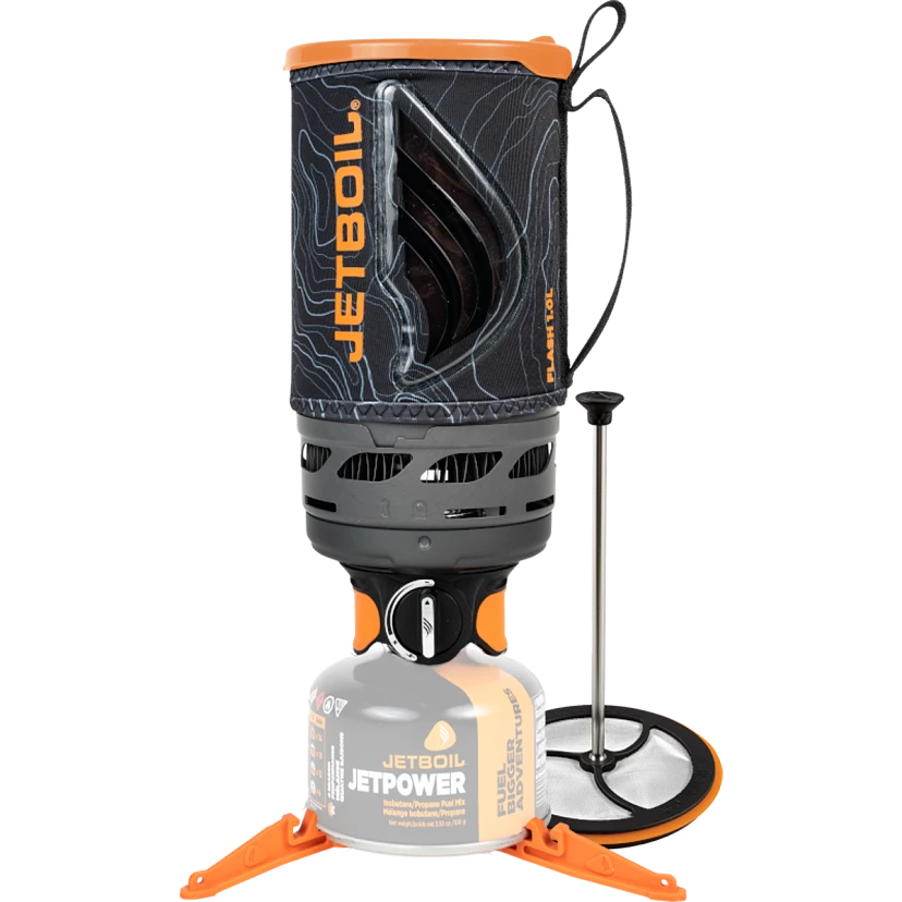 Jetboil Flash Java 1.0L Topo Camping Stove - Portable Cooking System for Backpacking, Hiking & Outdoor Adventures - Compact & Fast Boiling Water for Coffee, Tea & Meals