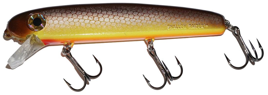 Bucher 5 Shallow Raider Crankbait Fishing Lure - Topwater Bass Bait for Freshwater & Saltwater - Perfect for Shallow Water Fishing, Casting, and Trolling