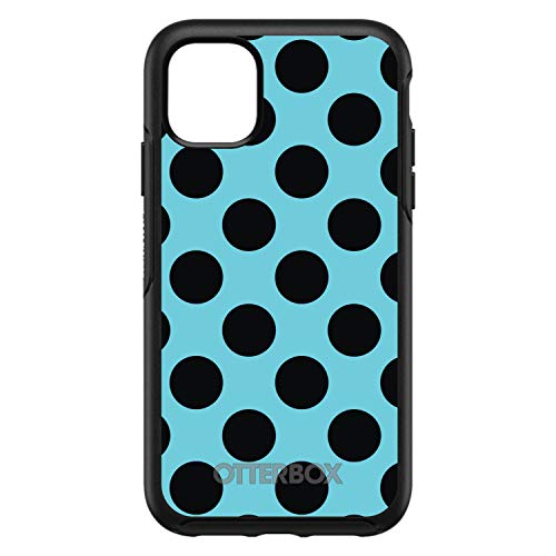 Black & Blue Polka Dots On Black Case