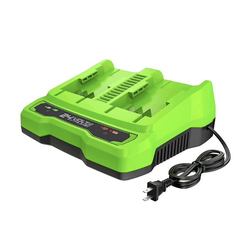 24V 2A Dual Port USB Battery Charger - Fast Charging for Power Tools, Drones & RC Cars - Perfect for Home, Workshop & Outdoor Use