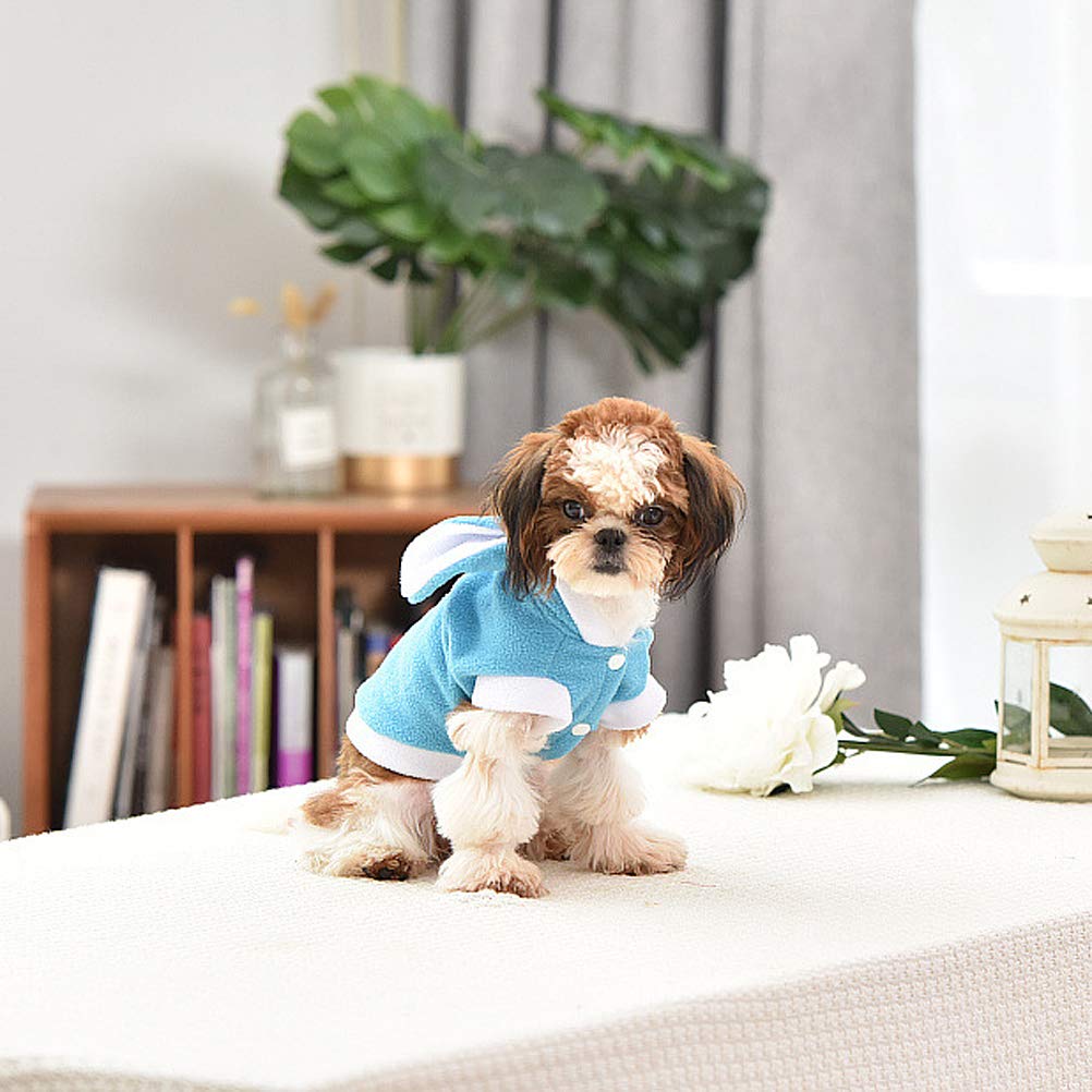 Funny Dog Costume - Cute Puppy Jumpsuit & Bunny Outfit for Easter | Warm Dog Sweater & VIP Jacket for Small Dogs & Cats | Perfect for Easter Photos, Pet Parties & Winter Wear