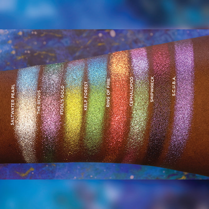 Deep Sea Treasures Eyeshadow Palette - 12 Vibrant Shades for Stunning Makeup Looks | Perfect for Party, Halloween & Cosplay