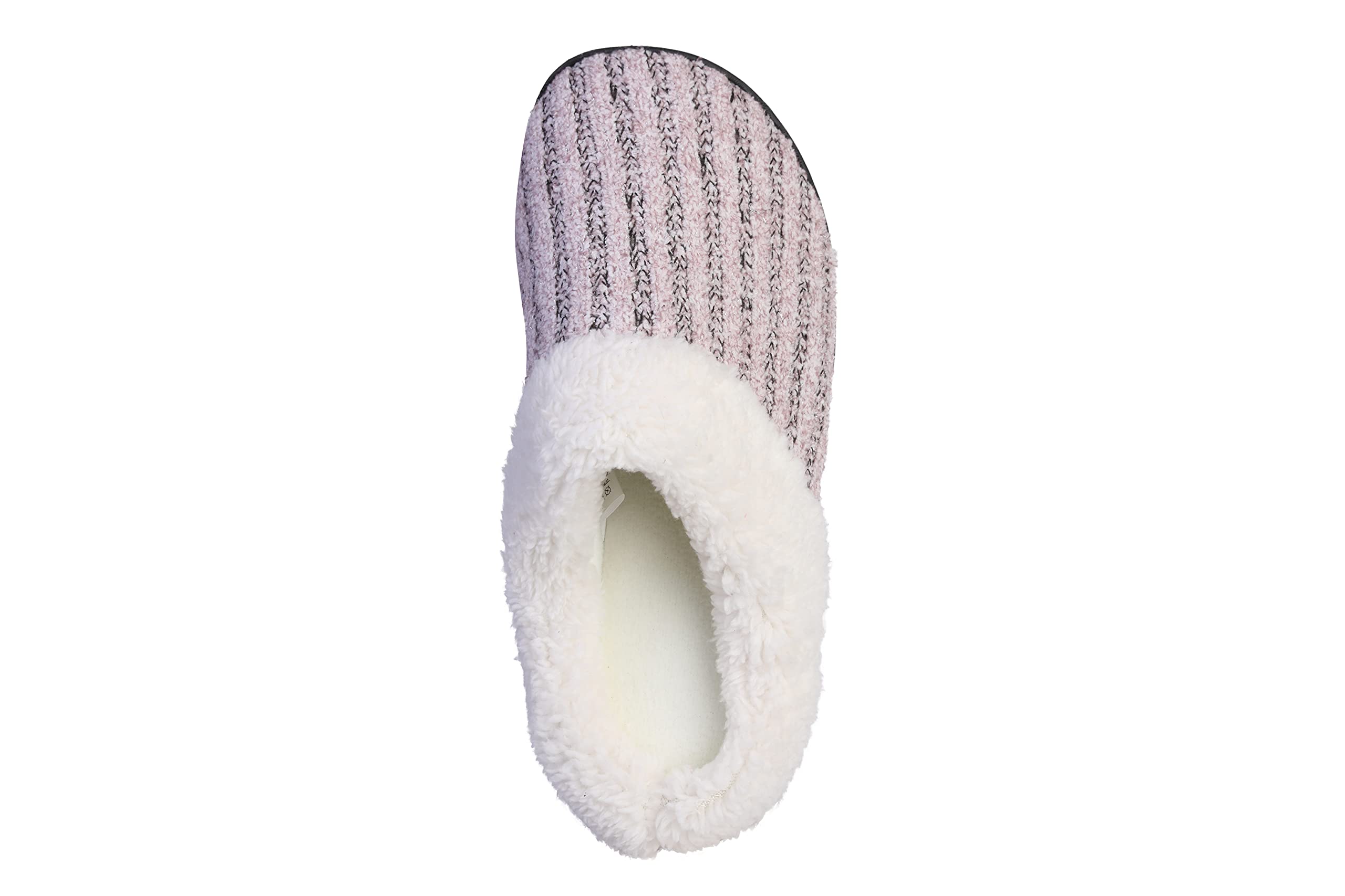 Roxoni Women's Knit Fleece-Lined Cozy Clog House Slippers - Warm Indoor Shoes for Winter Comfort at Home, Office & Relaxation