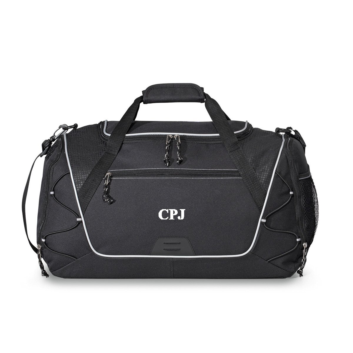 Personalized Gym Bag for Men & Women - Medium Black Sports Duffle with Adjustable Shoulder Strap | Perfect for Workout Gear, Firefighter Equipment, EMT Supplies & Travel Essentials | Durable Athletic Bag for Gym, Sports & Outdoor Activities