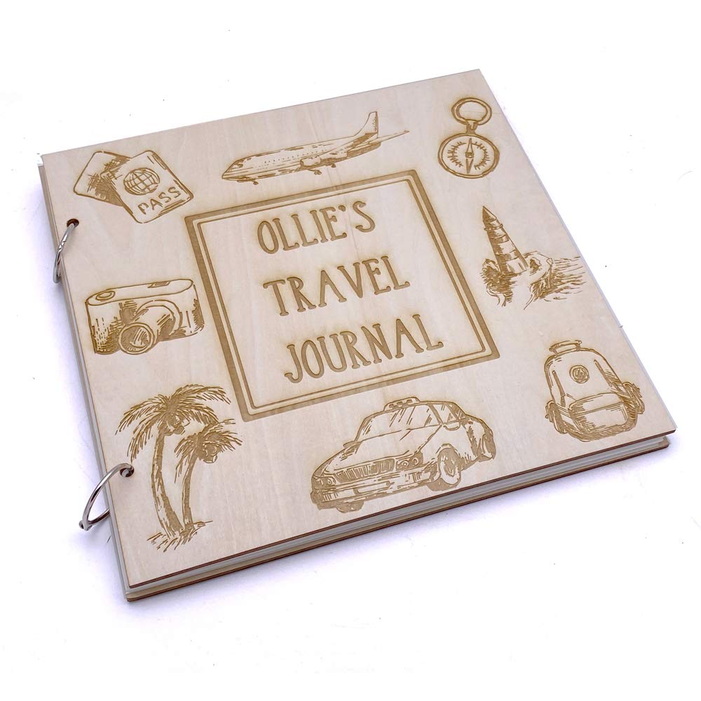 Personalized Travel Journal Scrapbook - Large Photo Album for Memories & Keepsakes - Perfect Gift for Travelers, Adventurers & Memory Keepers
