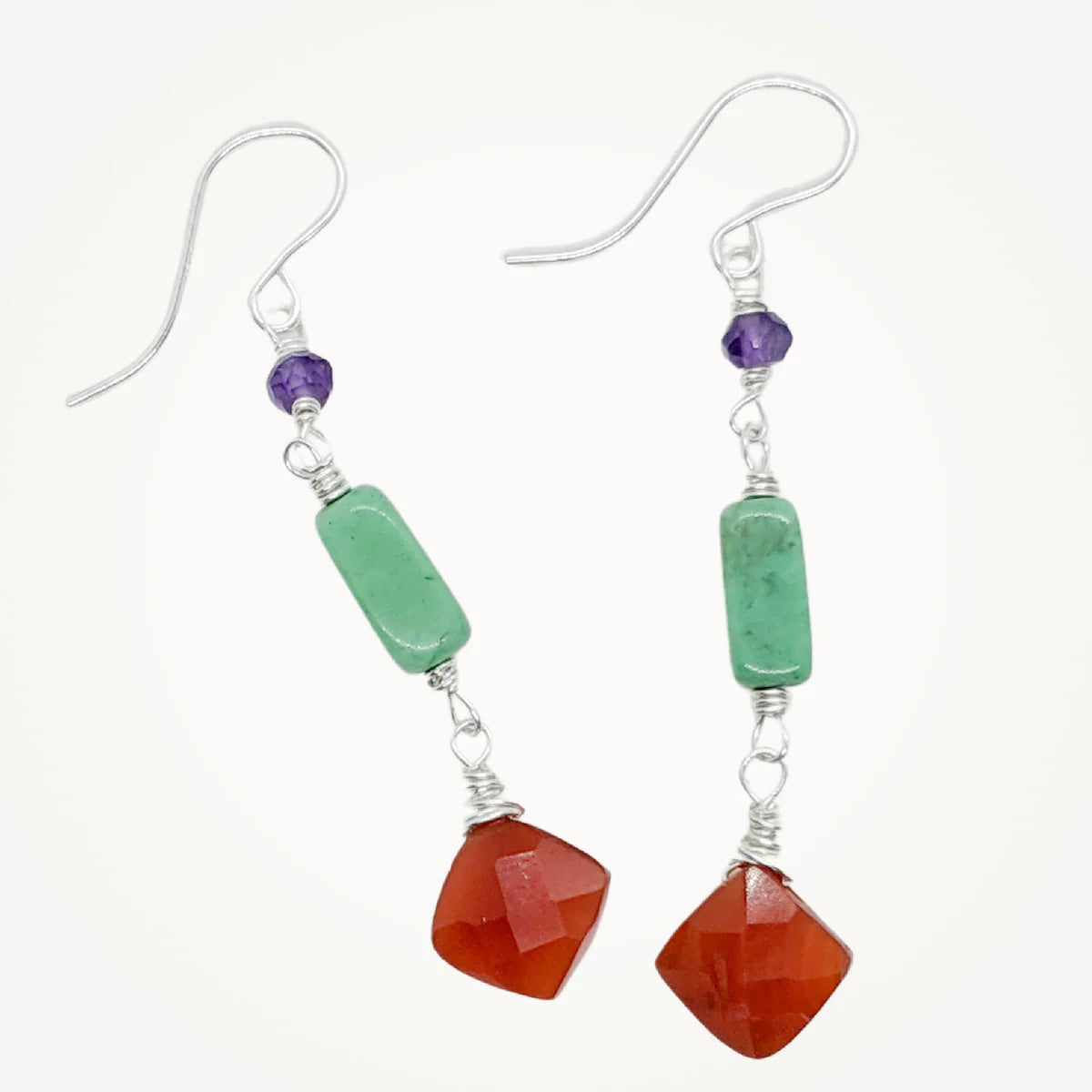 Exquisite Tertiary Gemstone Earrings for Women - Elegant Handmade Jewelry for Parties, Weddings & Special Occasions