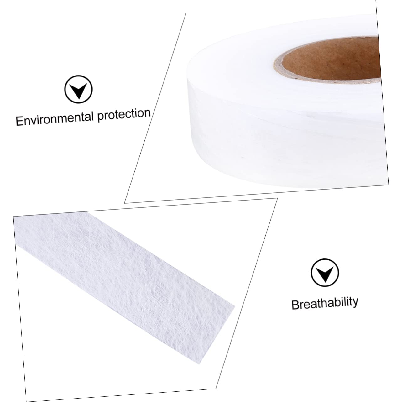 STOBOK 2-Pack Non-Woven Double-Sided Adhesive Hemming Tape for Pants, Curtains & Garments - Strong Temporary Fabric Bonding Tape for Sewing, DIY & Clothing Repair - Perfect for Hemming, Seam Fixing & Craft Projects