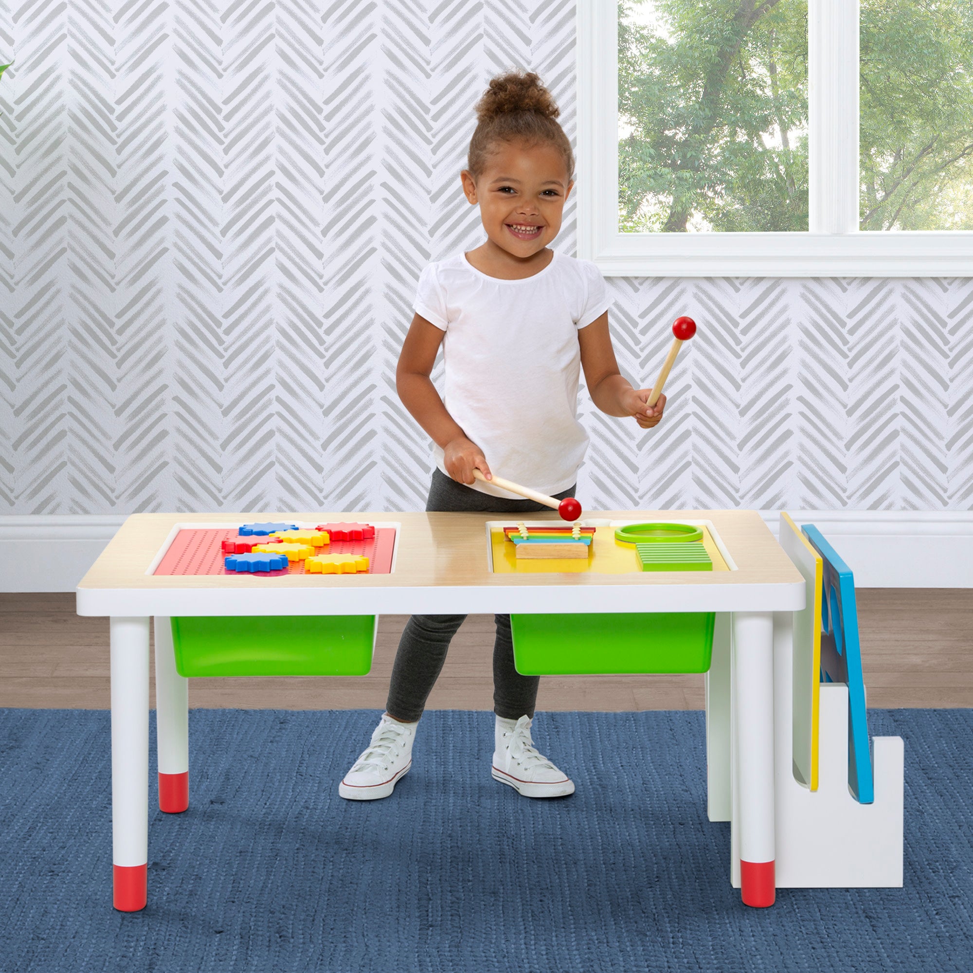 Best Sensory Table for Kids - Play & Learn Activity Center for Toddlers & Preschoolers - Perfect for Indoor & Outdoor Educational Fun