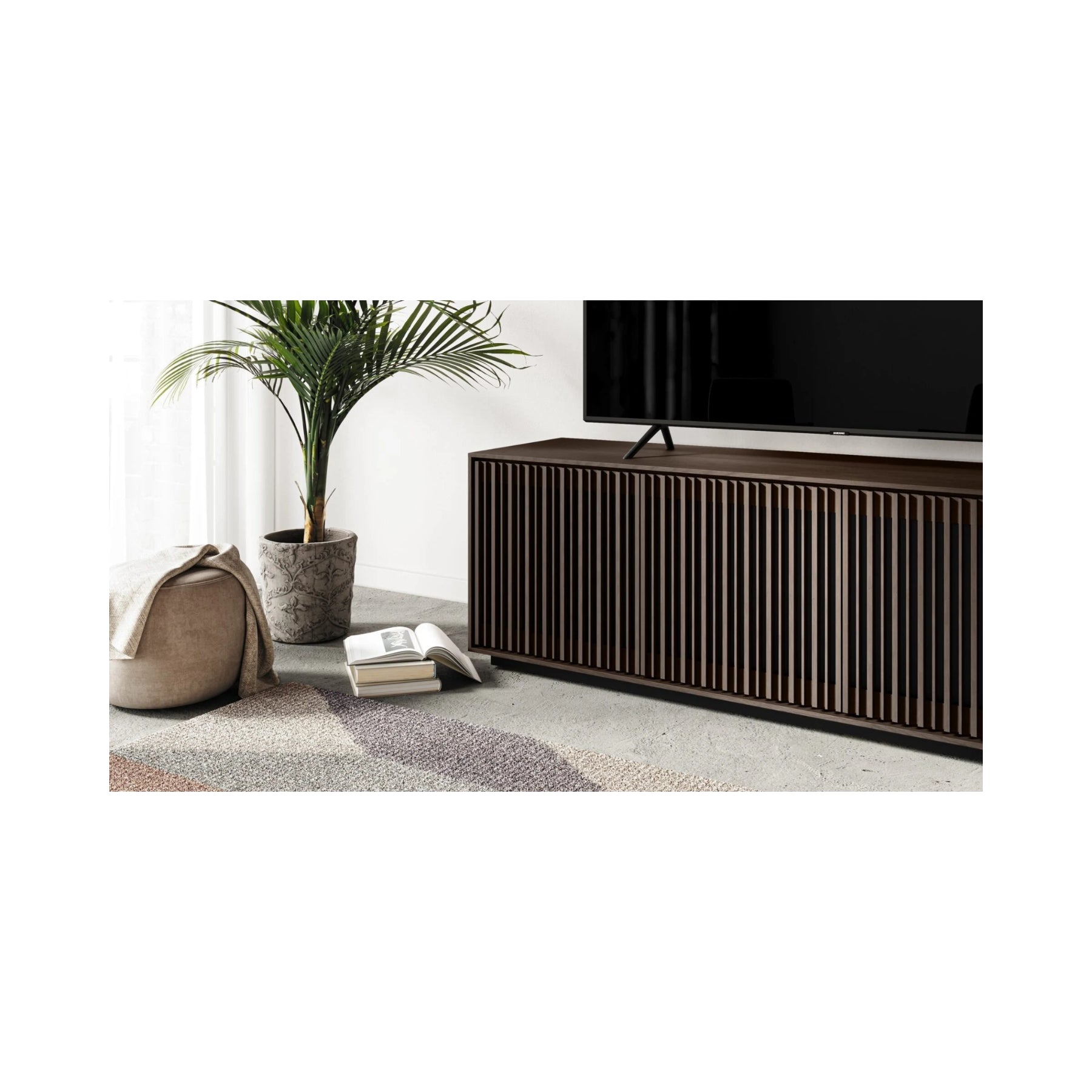 BDI Profile 8479 Modern Media Console - TV Stand with Storage for Living Room, Home Theater & Entertainment Centers - 60