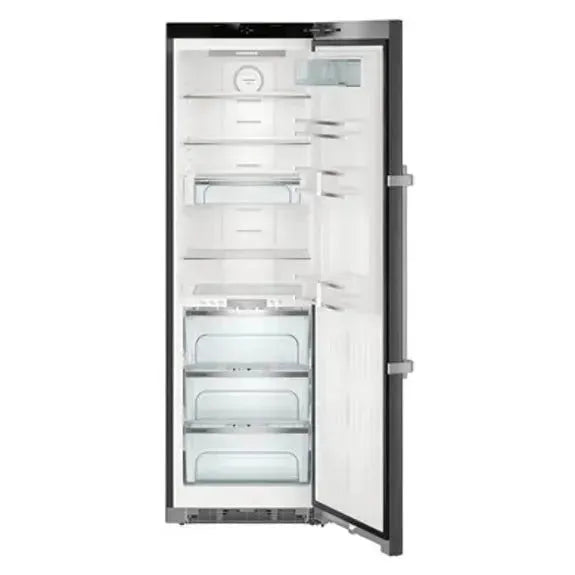 Liebherr 367 Litre Freestanding Refrigerator - Black Steel | Energy Efficient Large Capacity Fridge for Home, Kitchen & Office Use