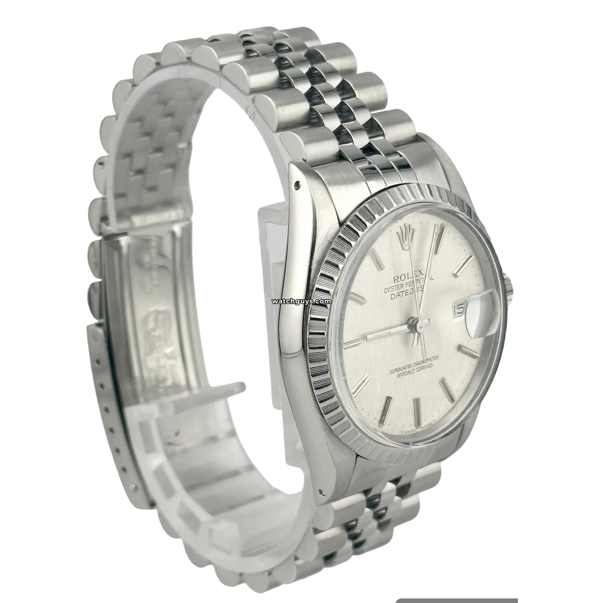 Rolex Datejust 16030 Men's Watch - Silver Stainless Steel Case with Linen Dial - Luxury Dress Watch for Business & Formal Occasions