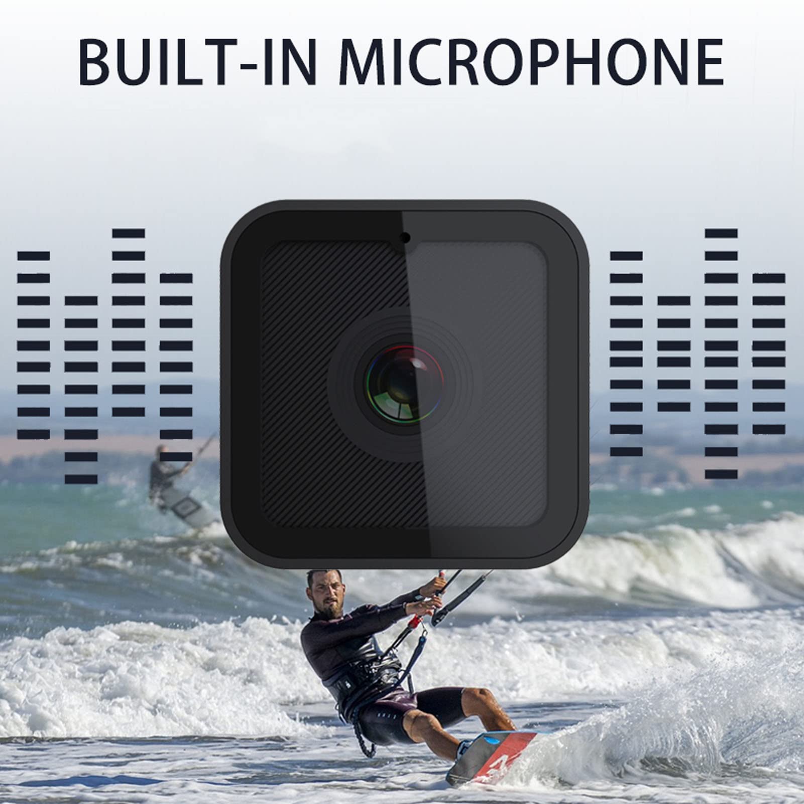 Tosuny Mini Sports DV Camera - 1080P FHD Waterproof WiFi Action Camera with Built-in Microphone for Outdoor Adventures, Cycling, Surfing & Extreme Sports | Ultra Long Standby, Full HD Recording