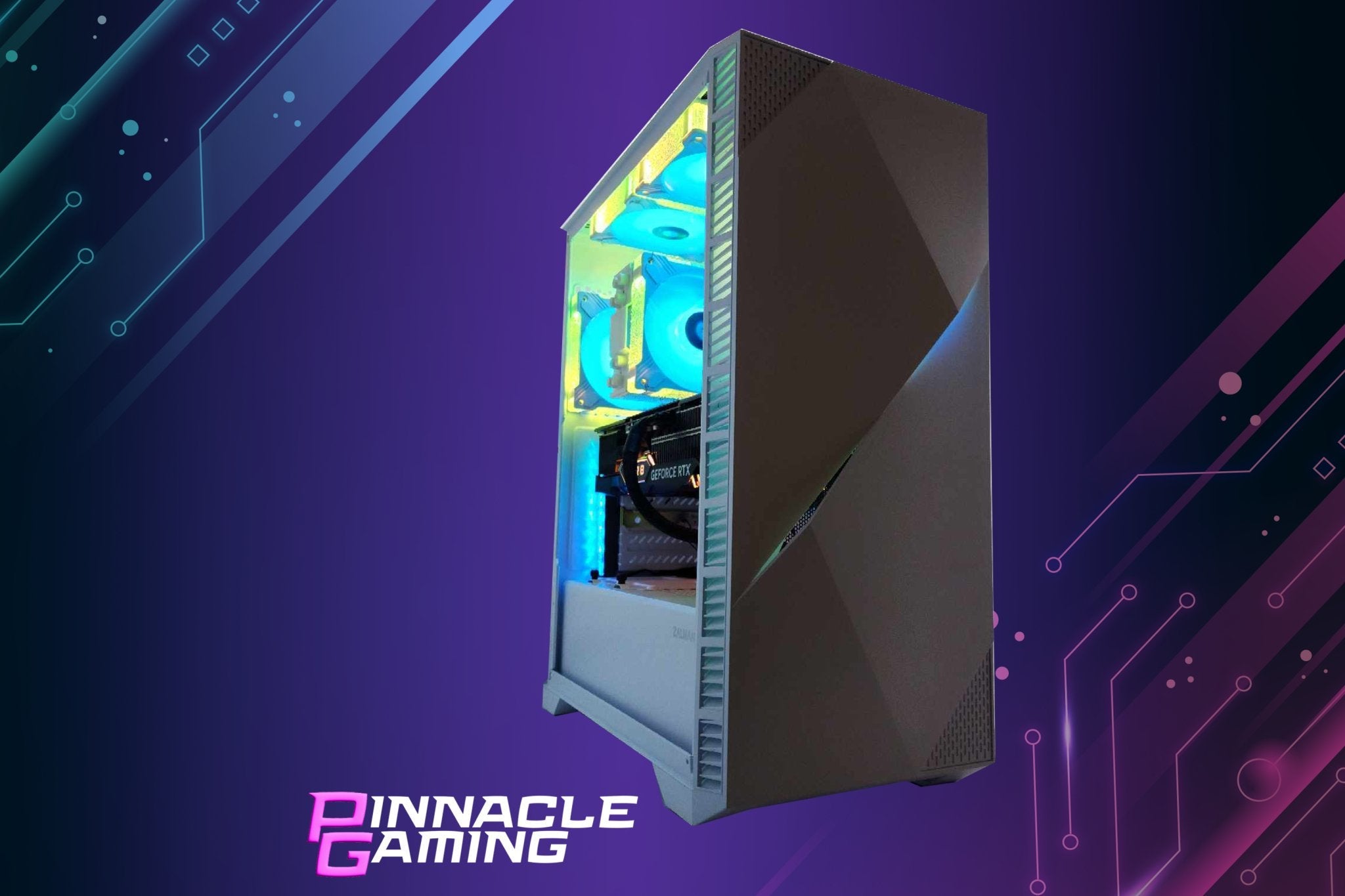 Custom Gaming Desktop PC - Intel Core i9, NVIDIA RTX 5070, 1TB+2TB SSD, 32GB DDR5 RAM, White B760 - Perfect for 4K Gaming, Live Streaming & Content Creation