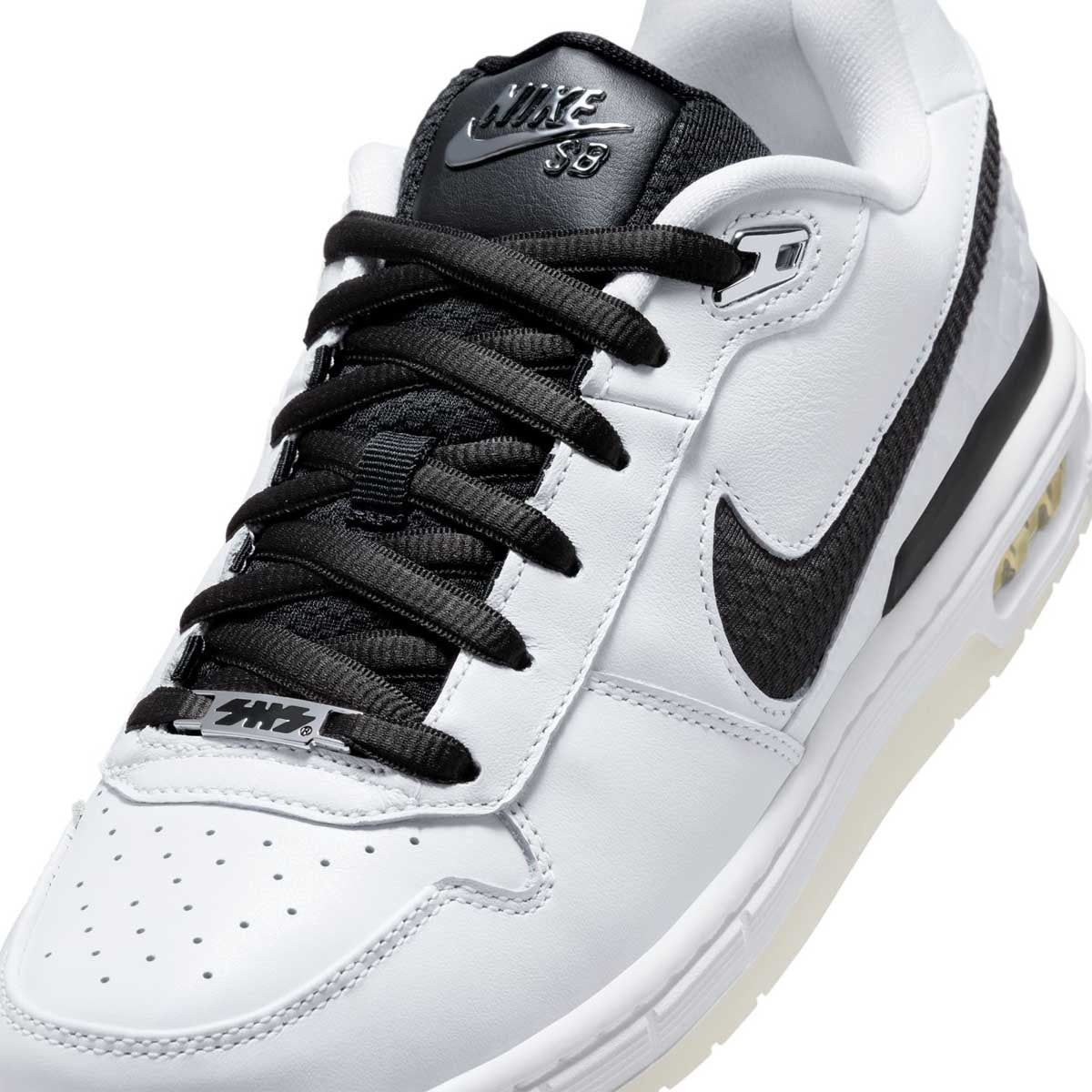 Nike SB Paul Rodriguez Air Zoom Low QS Skateboarding Shoes - White & Black | Comfortable & Durable for Street Skating, Casual Wear & Sneaker Collectors