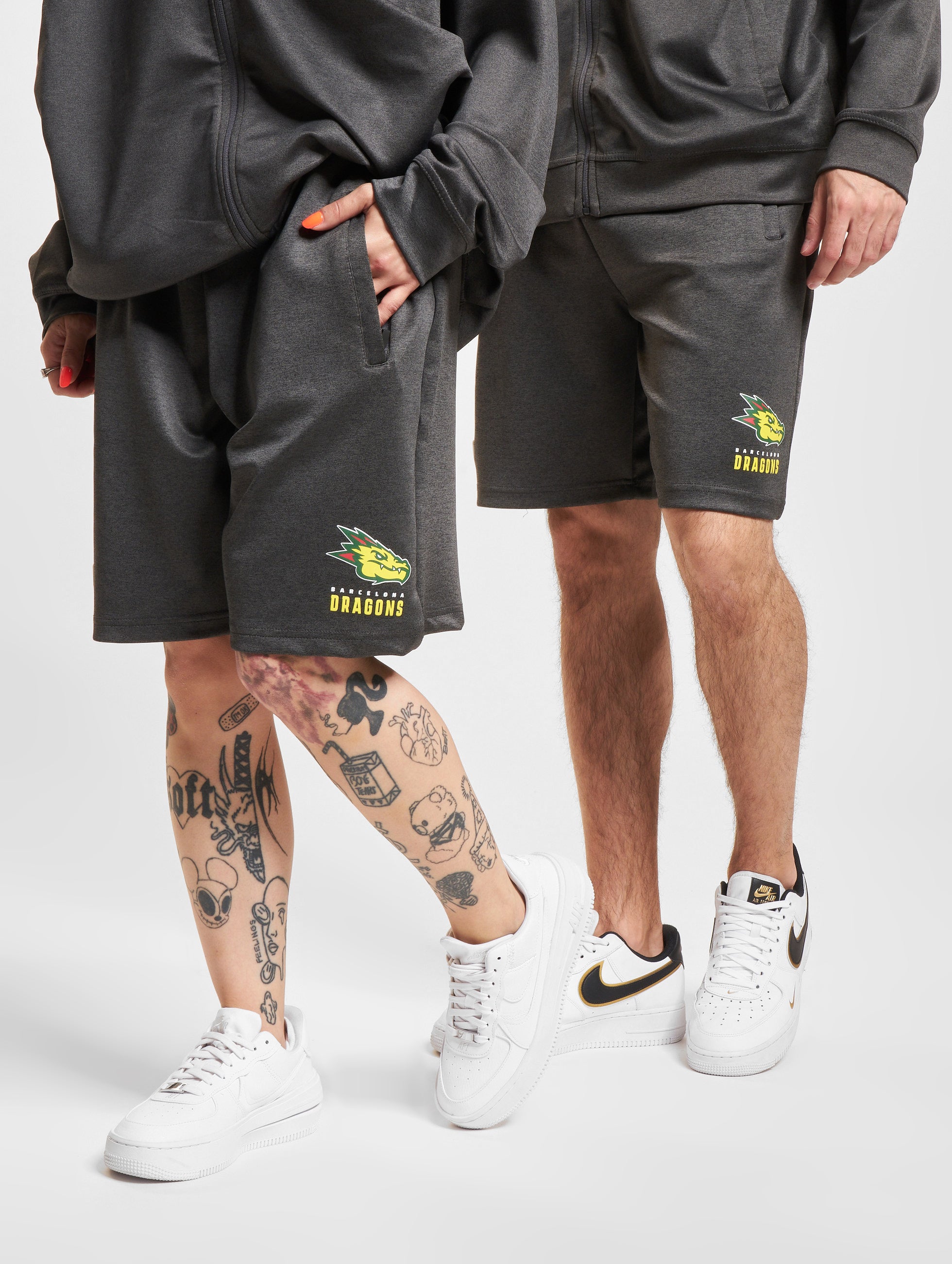 Barcelona Dragons Athletic Training Shorts - Lightweight, Moisture-Wicking Workout Shorts for Men - Perfect for Gym, Running & Soccer Training