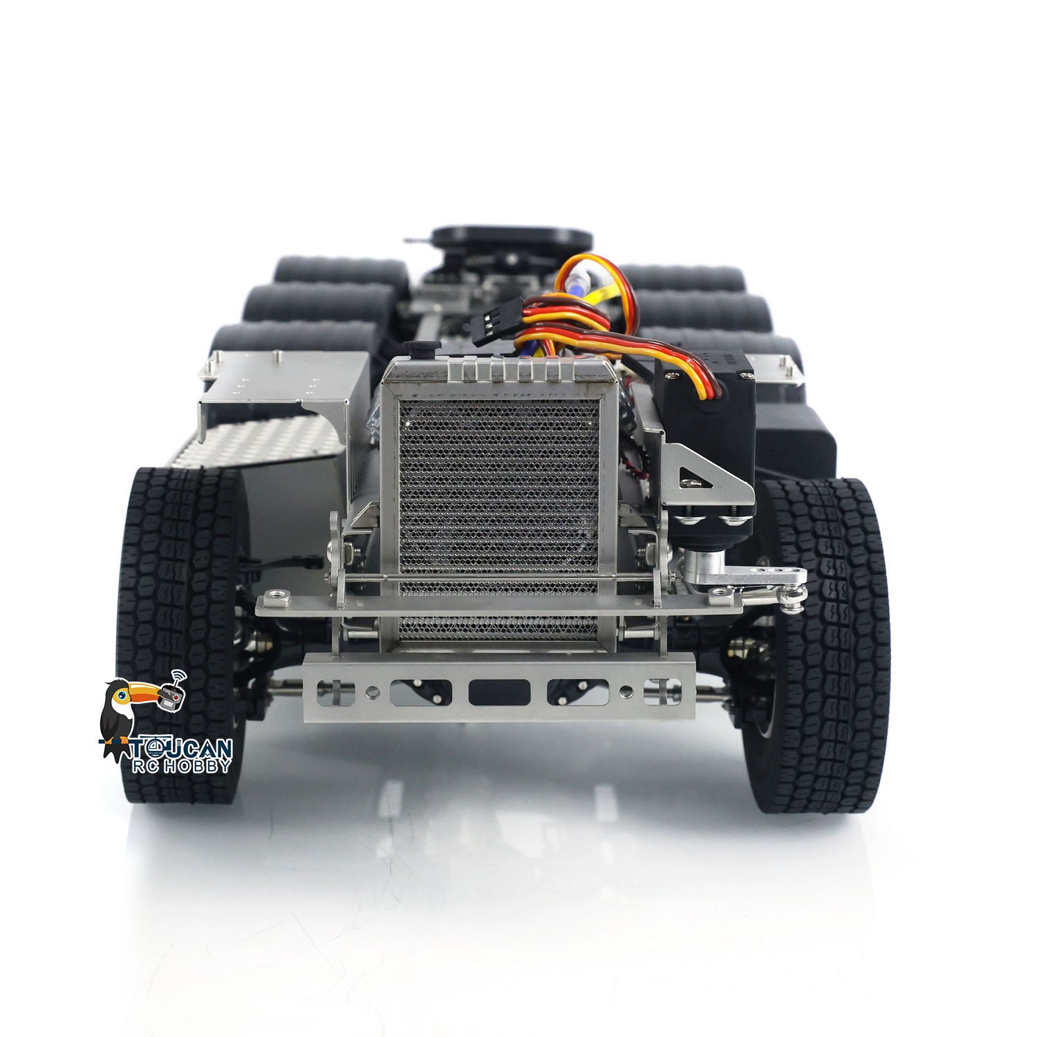 1/14 Scale 8x8 & 10x10 770S Metal Chassis for RC Tractor Truck - 3-Speed Transmission with Differential Lock Axles | Remote Control Model Car Parts for Off-Road Crawling & DIY Projects