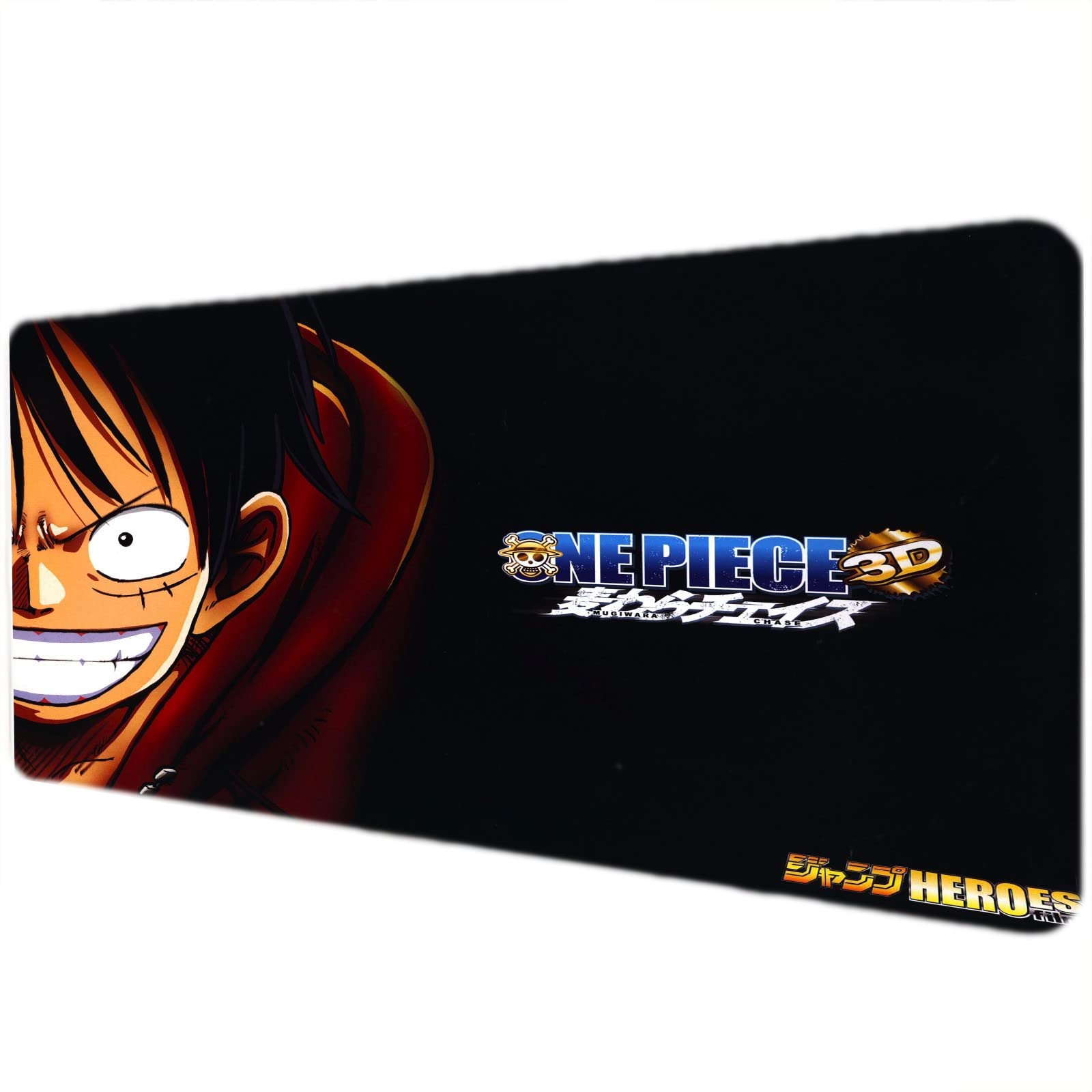 One Piece Anime Luffy Zoro Gaming Keyboard and Mouse Pad - Large Extended Non-Slip Rubber Mouse Mat for PC, Laptop, Office (15.7x35.4 Inch & 11.8x27.5 Inch) - Perfect for Gaming Setups, Workstations, and Anime Fans