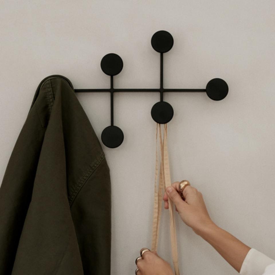 Premium AUDO CPH Afteroom Coat Hanger - Modern Black Wooden Clothes Hanger for Wardrobe Organization & Luxury Garment Care - Perfect for Jackets, Coats, and Delicate Clothing Storage