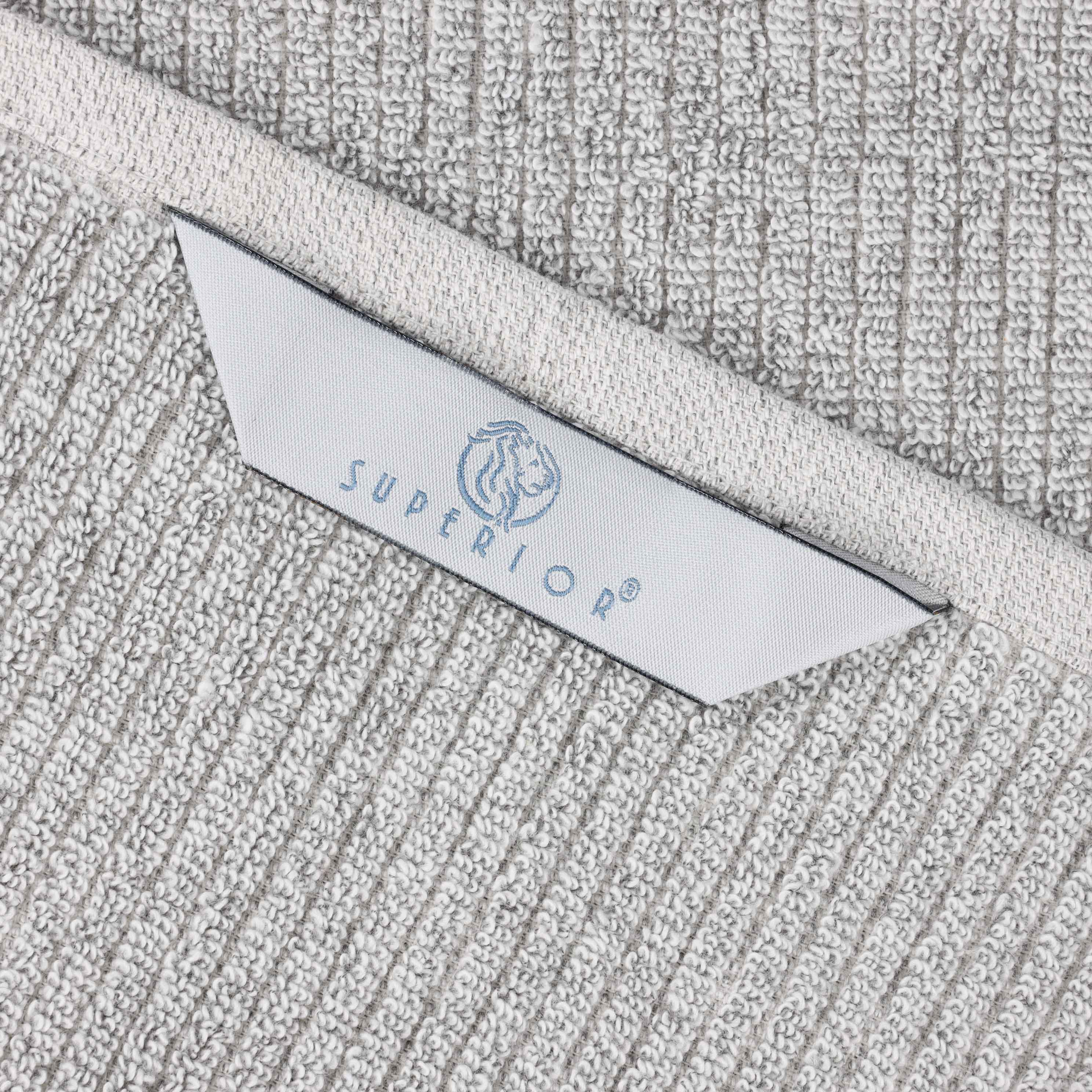 Premium 12-Piece Cotton Blend Ribbed Towel Set - Ultra Soft & Absorbent Bath Towels for Spa, Gym & Luxury Home Use
