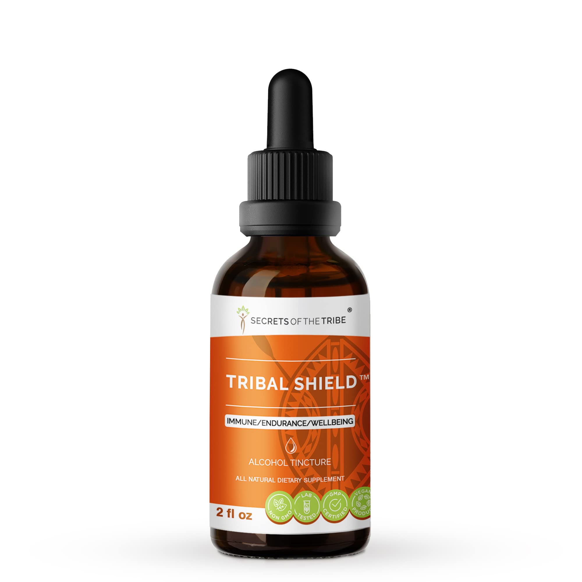 Premium Tribal Shield Alcohol Extract - High-Potency Herbal Tincture with Astragalus, Echinacea, Maca, Calendula, Reishi, Schisandra & Elderberry | Immune Support, Endurance Booster & Wellness Supplement (2 oz) | Perfect for Daily Immune Defense, Workout Recovery & Natural Wellness Routine