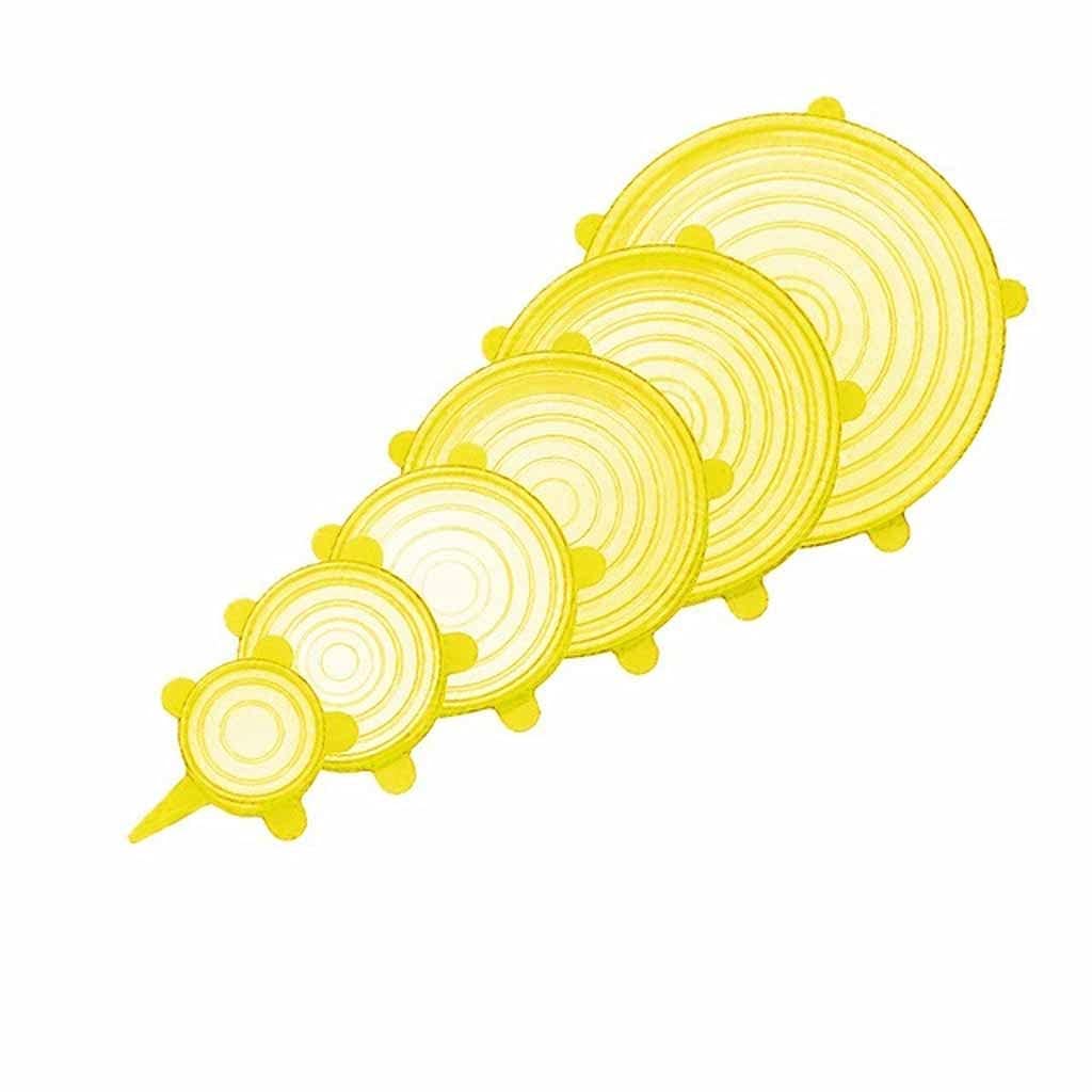12-Pack Silicone Stretch Lids - Reusable Food Covers for Bowls | Airtight Kitchen Storage Solution | Eco-Friendly Food Wrap for Freshness (Assorted Colors) - Perfect for Meal Prep, Leftovers & Refrigerator Organization