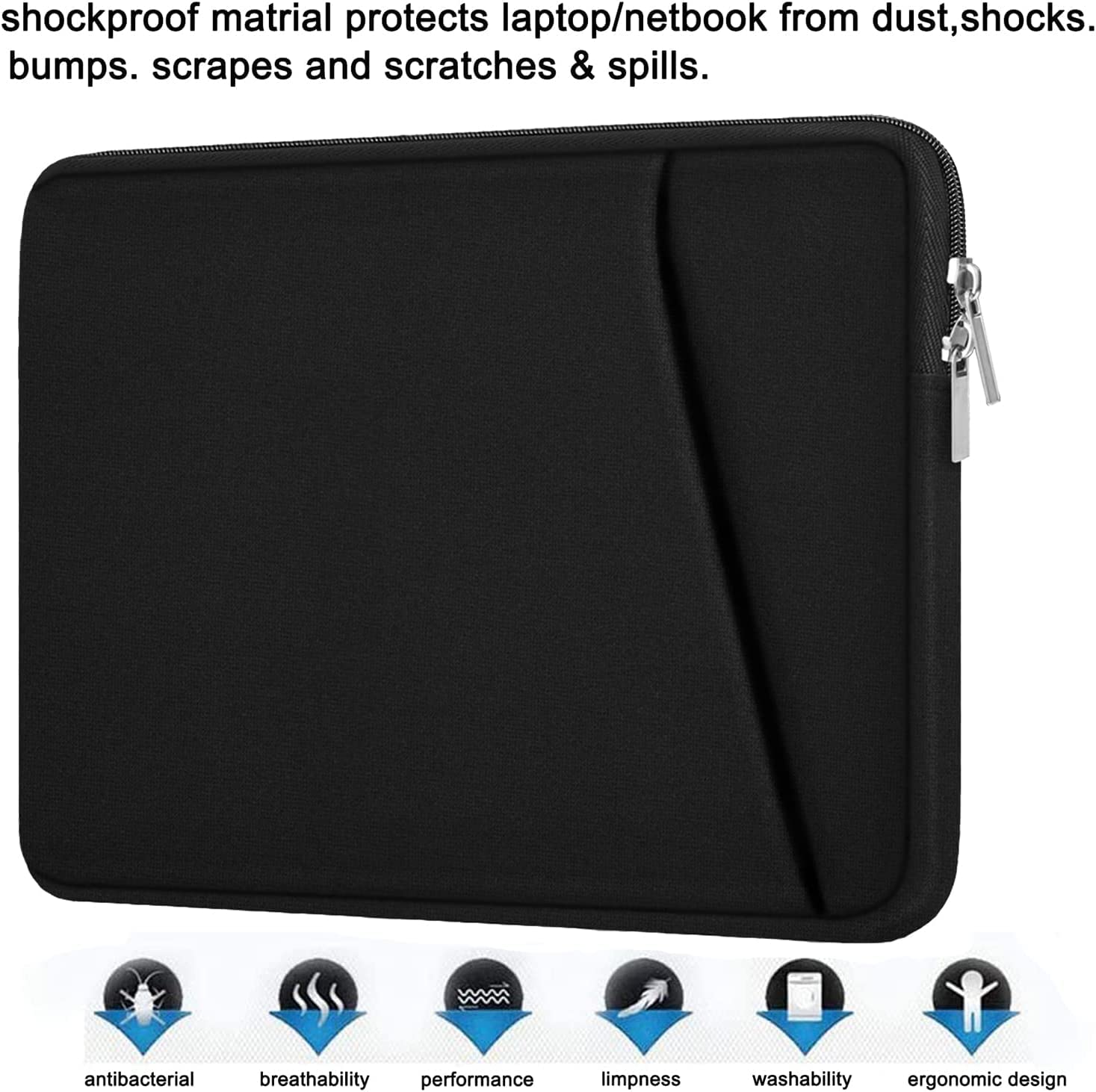 Premium 13-14 Inch Laptop Sleeve Case for MacBook Pro 2022 & MacBook Air - Shockproof Protective Cover with Soft Interior - Compatible with 13.3