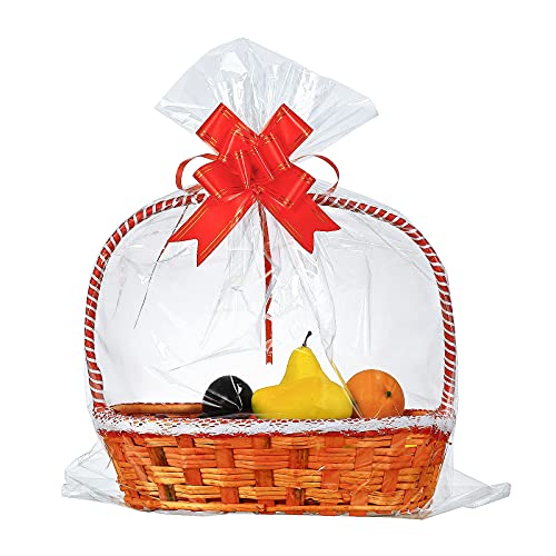 clear bag/ red bowknot