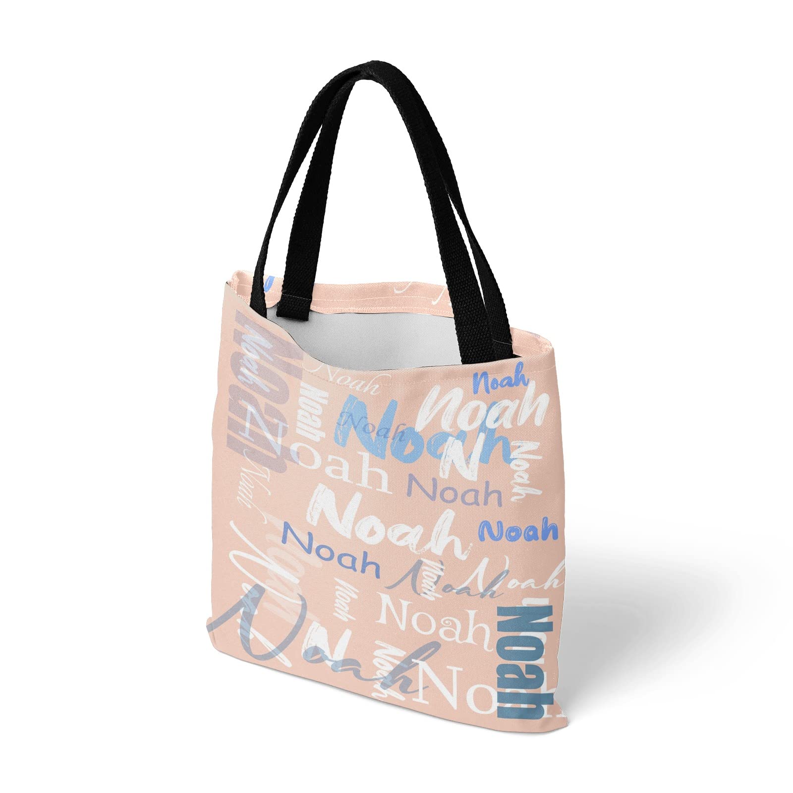 Custom Personalized Tote Bags for Women - Monogrammed Name Tote Bag Gift for Birthday, Christmas & Valentine's Day - Perfect for Shopping, Beach & Everyday Use