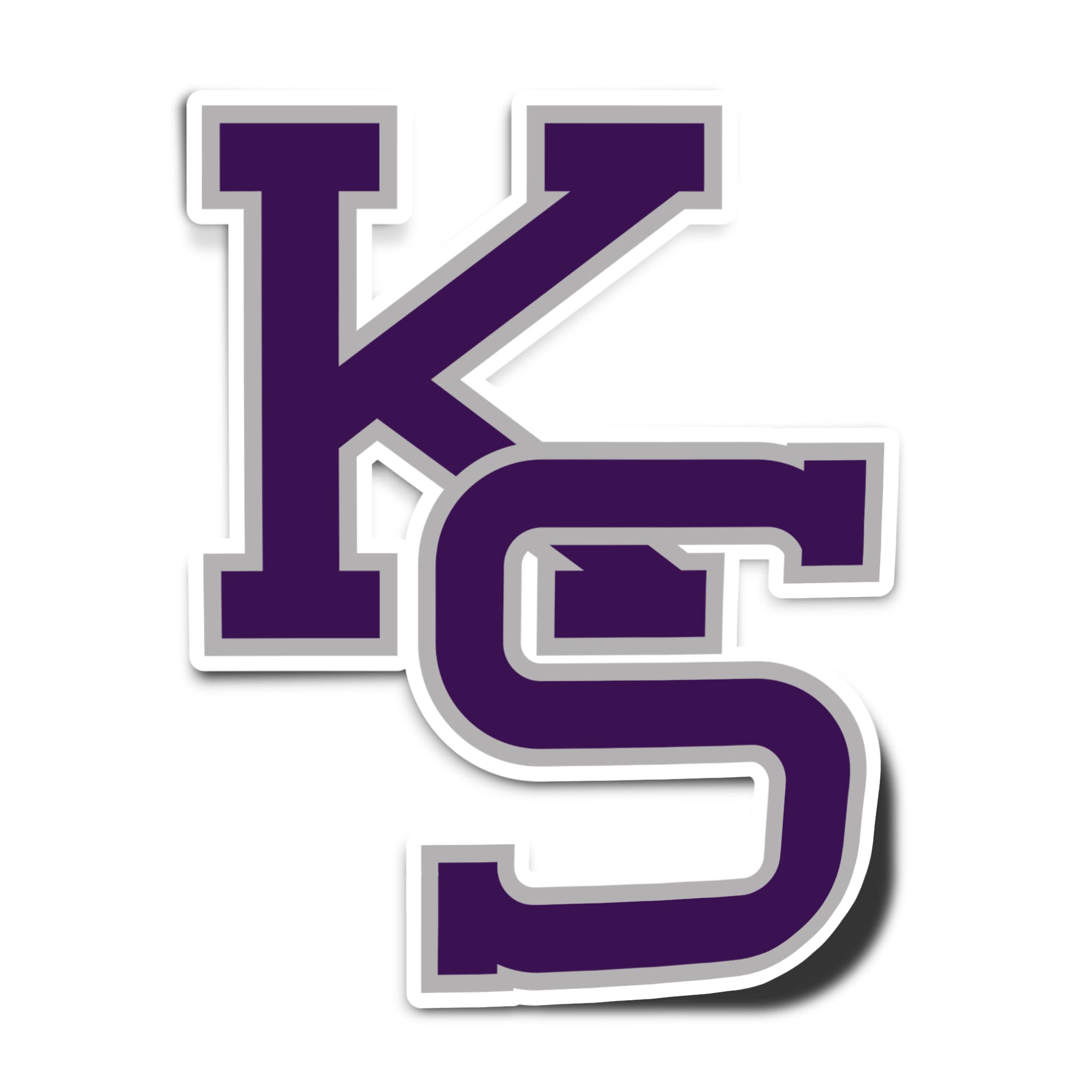 Kansas State University Wildcats Sticker - Desert Cactus Vinyl Decal for Laptop, Water Bottle, Car & Scrapbook | K-State EMAW Fan Gift | Perfect for College Dorm, Game Day & Alumni Pride (Set of 5)