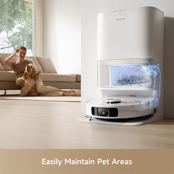 Dreame L30 Ultra S Robot Vacuum and Mop Combo with Self-Cleaning & Auto-Empty Dock - Smart Home Cleaning for Hardwood Floors, Carpets & Pet Hair