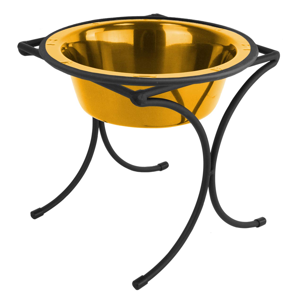 Platinum Pets Bistro Single Diner Feeder with Stainless Steel Dog Bowl - X-Large for Large Breed Dogs | Elevated Dog Food Stand for Healthy Digestion & Joint Support | Perfect for Indoor & Outdoor Feeding Stations