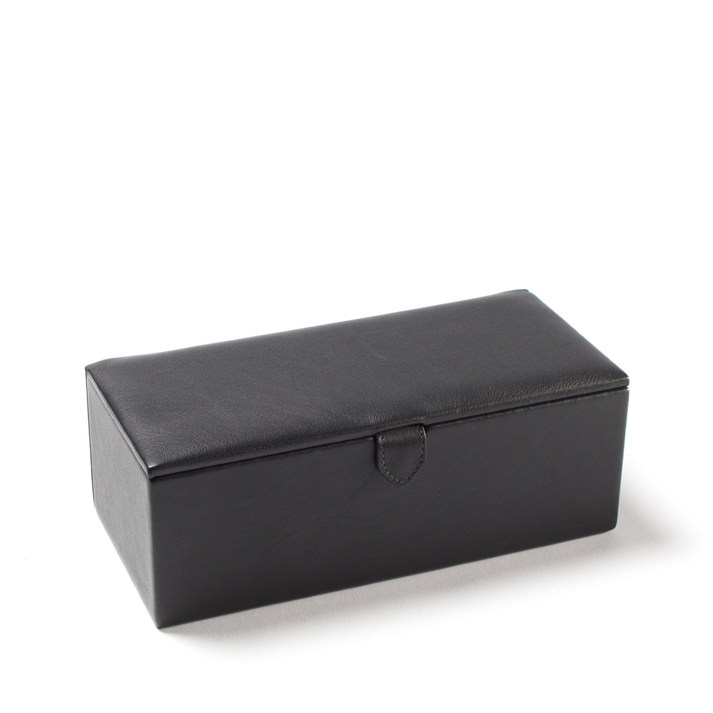 Luxury Black Onyx Watch Box - Premium Leather Watch Storage Case for Men & Women - Perfect for Travel, Home Display & Gift Giving