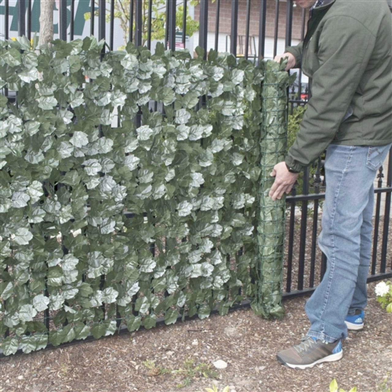 ALEKO 94x39 Inch Artificial Ivy Leaf Privacy Fence Screen - Durable Outdoor Garden Fence Cover for Patio, Deck & Backyard Privacy Protection