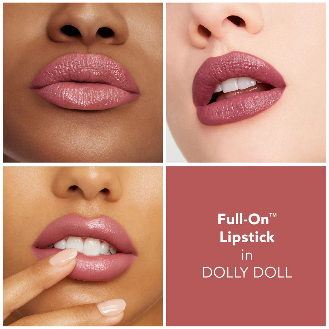 Full On™ Satin Lipstick - Long Lasting Hydrating Matte Lipstick with Vitamin E - Perfect for Everyday Wear, Date Night & Special Occasions