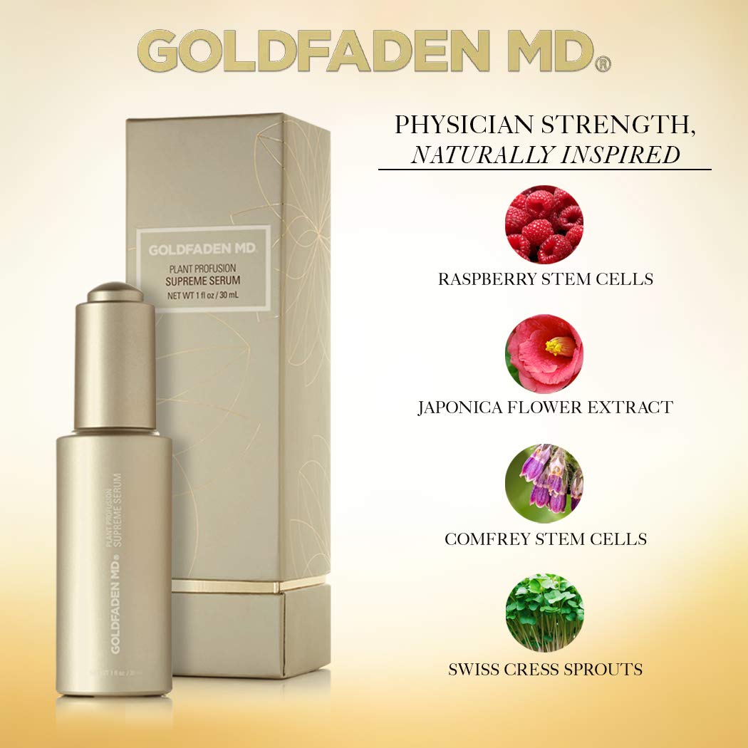 Goldfaden MD Plant Profusion Supreme Serum - 1 oz Anti-Aging Face Serum with Natural Botanicals | Hydrates & Brightens Skin | Perfect for Daily Skincare Routine & Nighttime Regimen