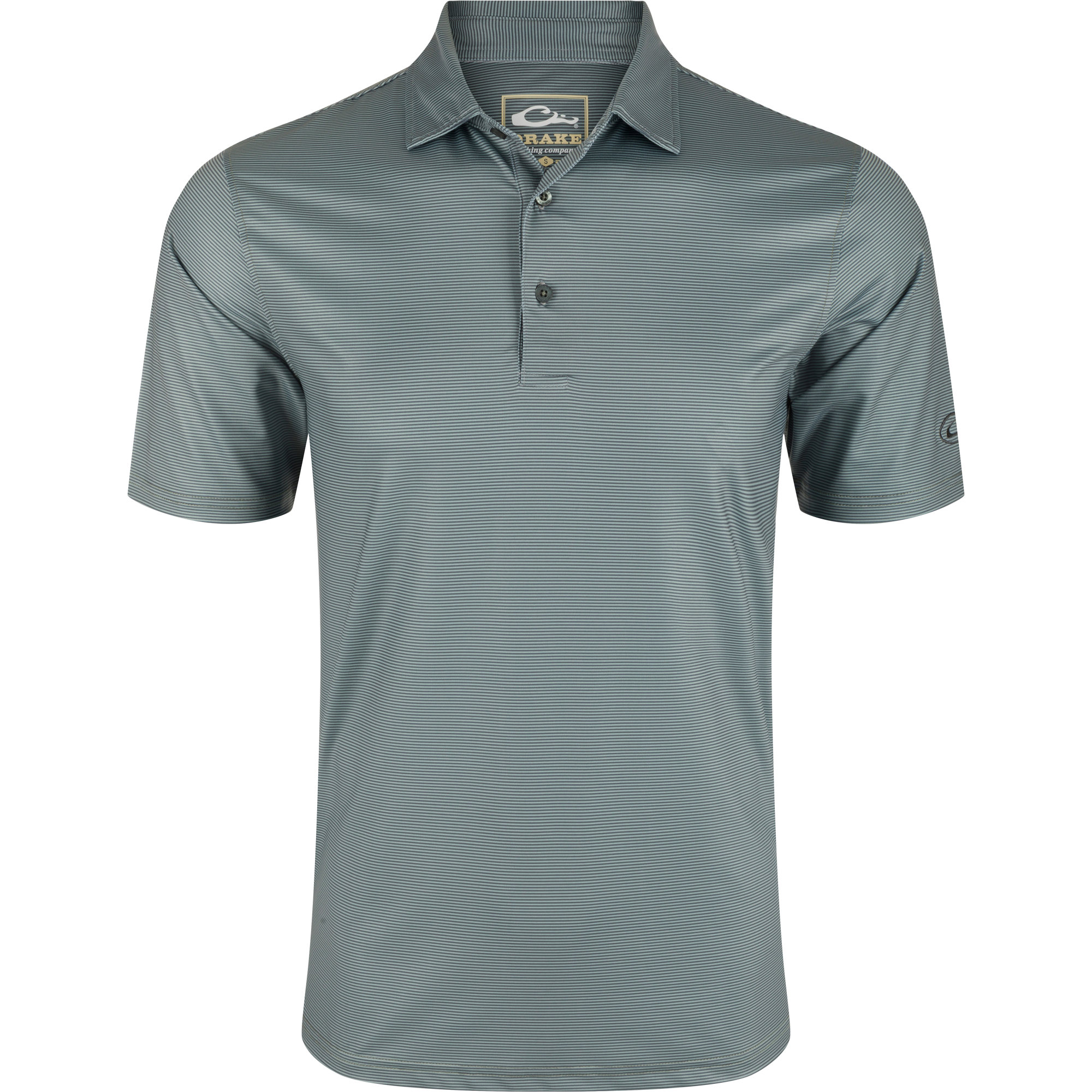 Performance Chalk Striped Polo Shirt for Men - Breathable Moisture-Wicking Golf & Casual Wear - Perfect for Sports, Office & Outdoor Activities