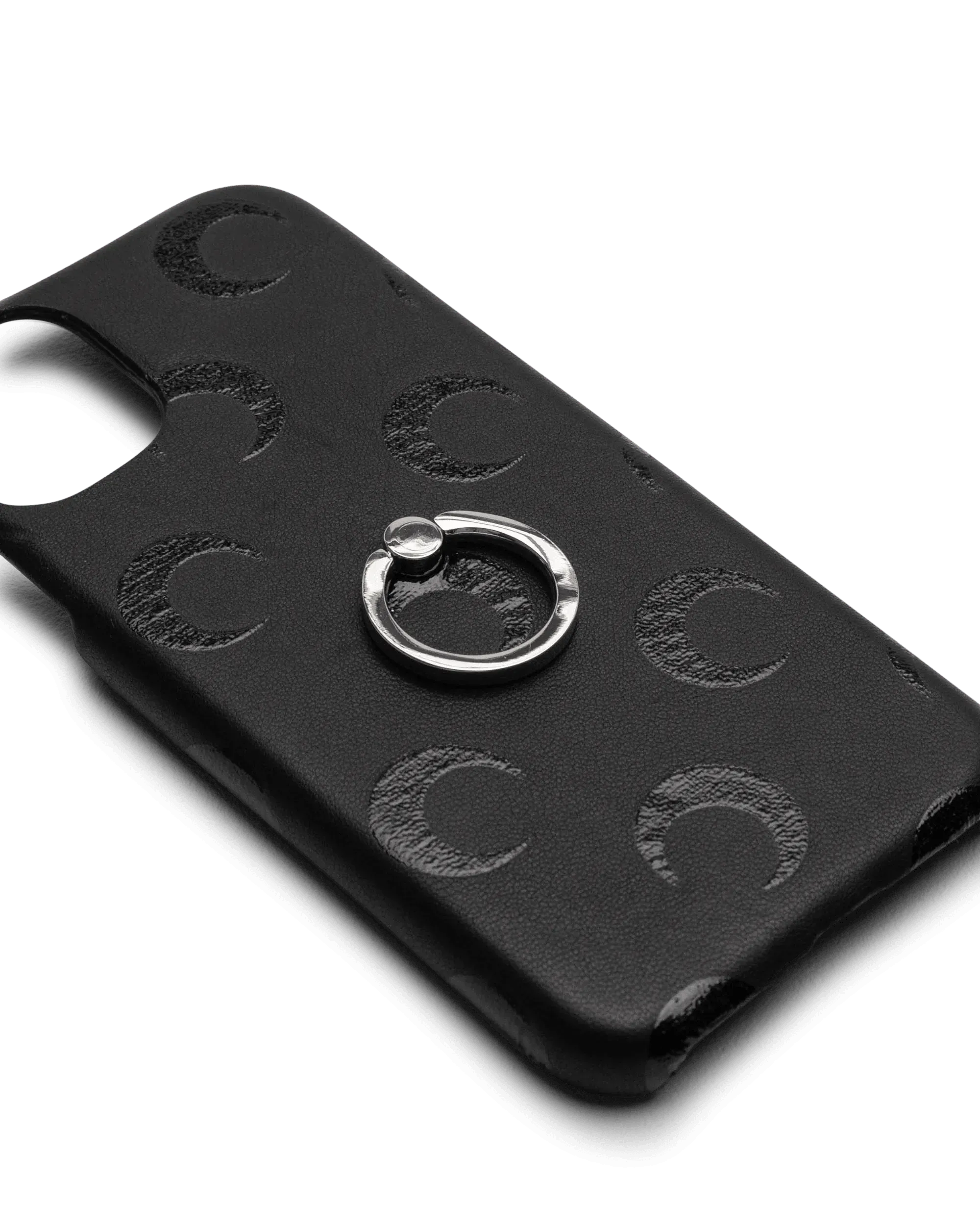Moon Printed Lambskin iPhone 11 Case - Premium Leather Phone Cover with Unique Lunar Design, Slim Protective Case for iPhone 11 (Perfect Gift for Astronomy Lovers & Night Sky Enthusiasts)