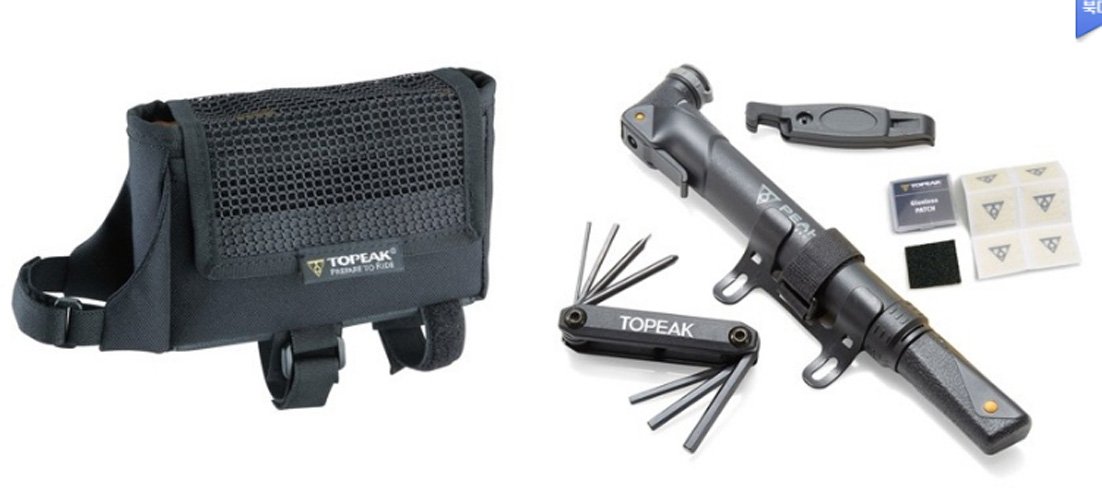 Topeak Deluxe Bike Starter Kit - Multitool, TriBag & Pump for Road & Mountain Bikes - Perfect for Cycling Maintenance & On-the-Go Repairs